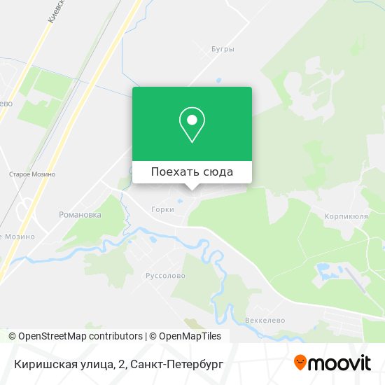 Карта Киришская улица, 2