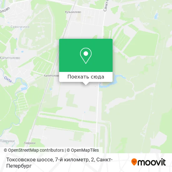 Карта Токсовское шоссе, 7-й километр, 2