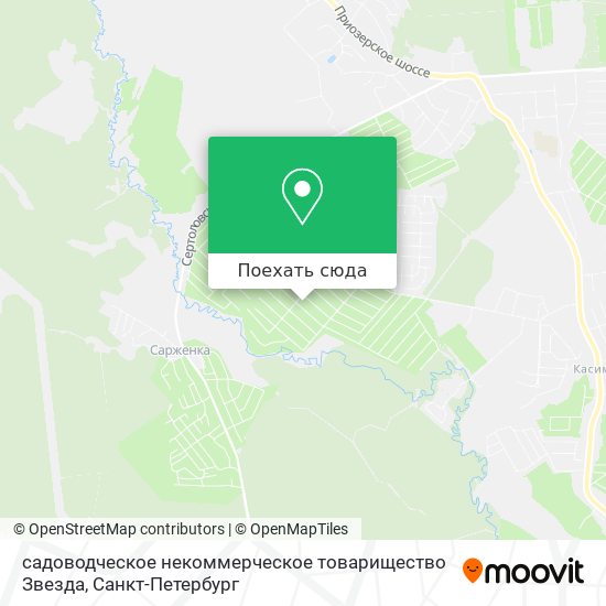 Карта садоводческое некоммерческое товарищество Звезда
