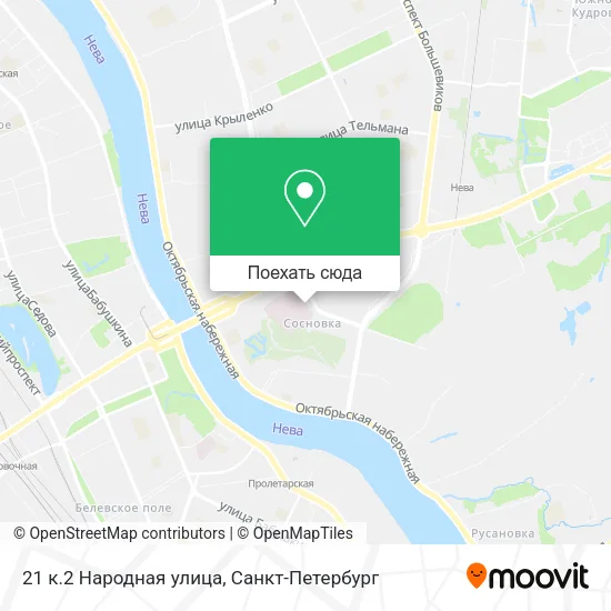 Карта 21 к.2 Народная улица