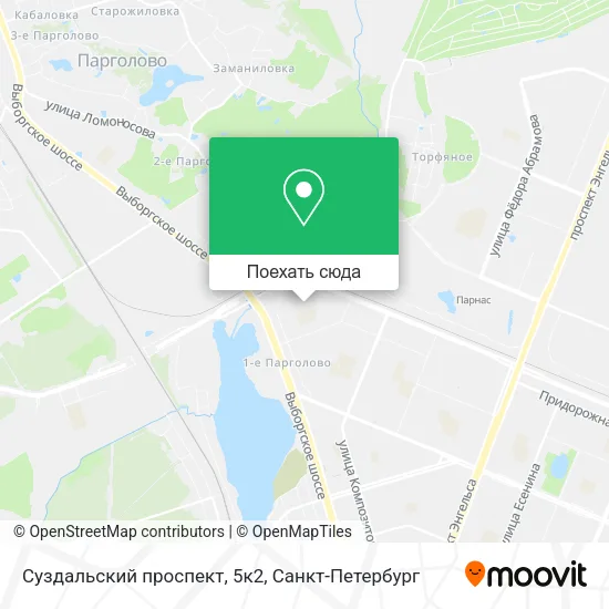 Карта Суздальский проспект, 5к2