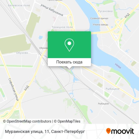 Карта Мурзинская улица, 11