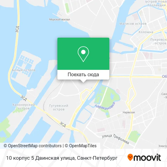 Карта 10 корпус 5 Двинская улица