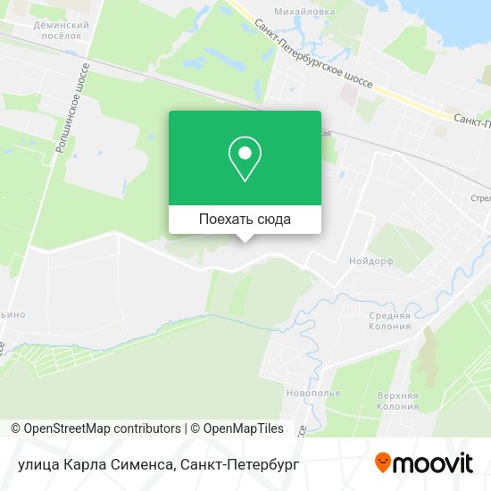 Карта улица Карла Сименса