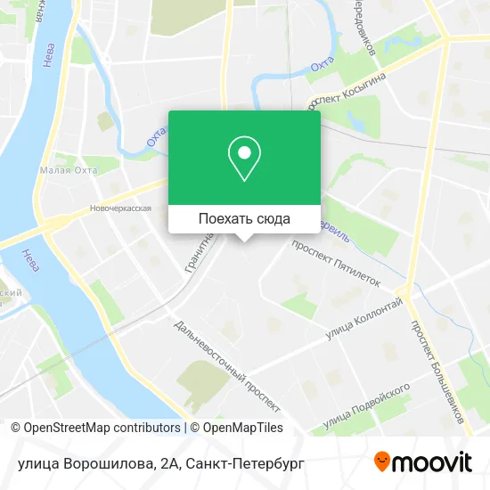 Карта улица Ворошилова, 2А