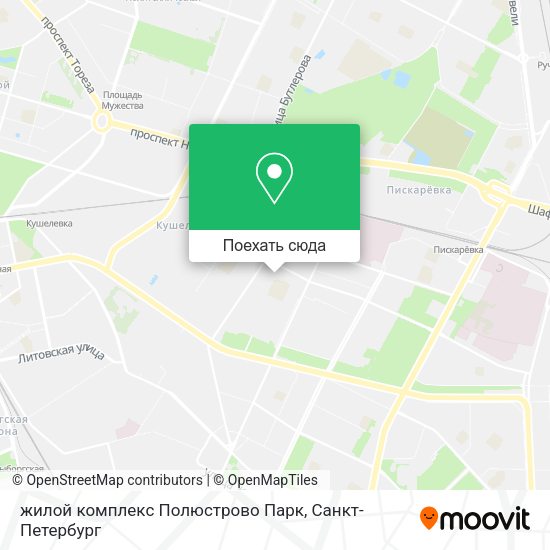 Карта жилой комплекс Полюстрово Парк