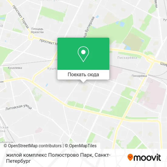 Карта жилой комплекс Полюстрово Парк