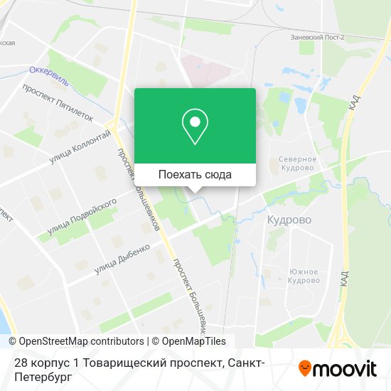 Карта 28 корпус 1 Товарищеский проспект
