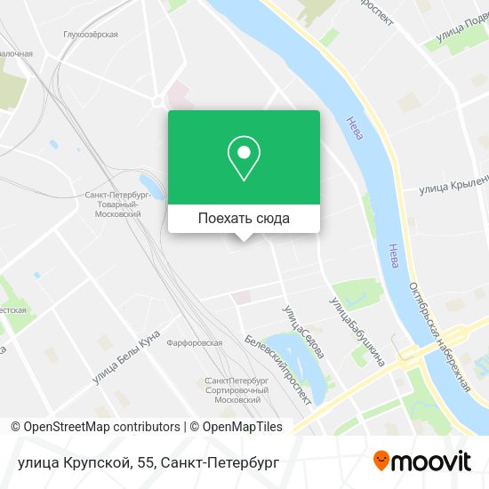 Карта улица Крупской, 55