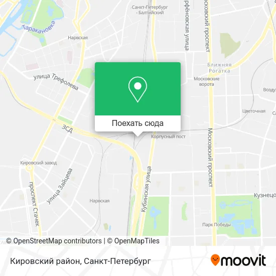 Карта Кировский район