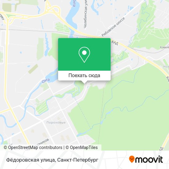 Карта Фёдоровская улица