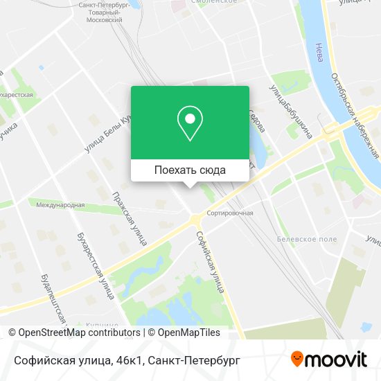 Карта Софийская улица, 46к1