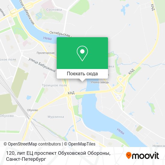 Карта 120, лит ЕЦ проспект Обуховской Обороны