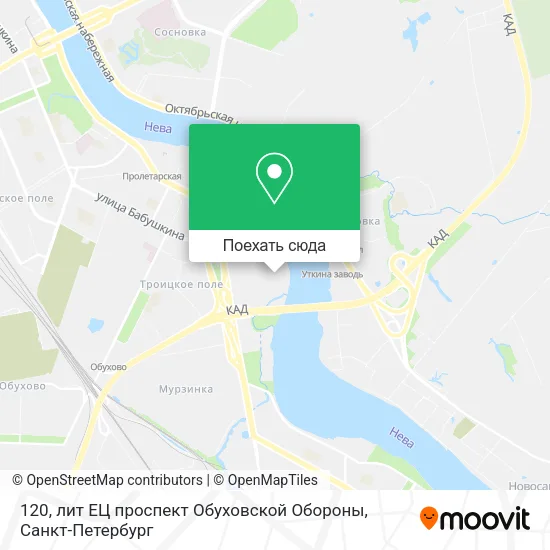 Карта 120, лит ЕЦ проспект Обуховской Обороны
