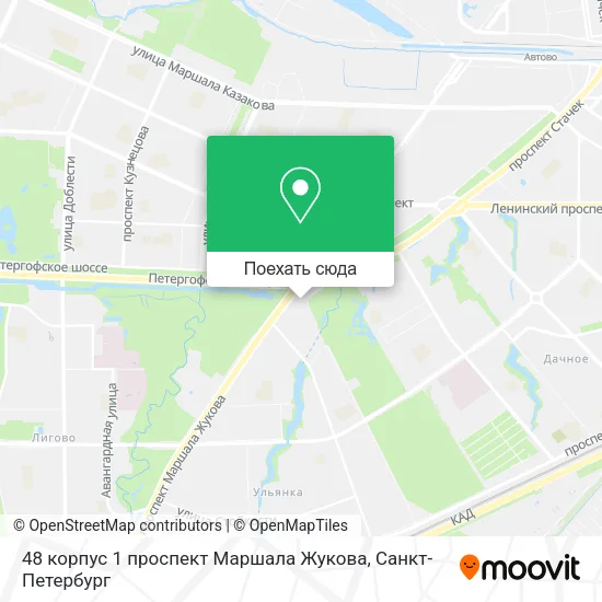 Карта 48 корпус 1 проспект Маршала Жукова