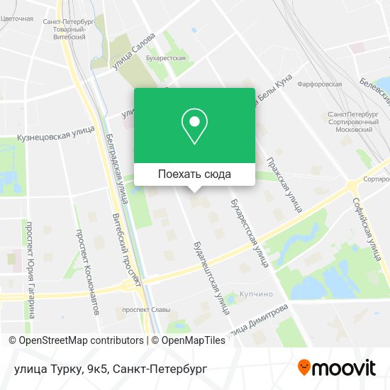 Карта улица Турку, 9к5