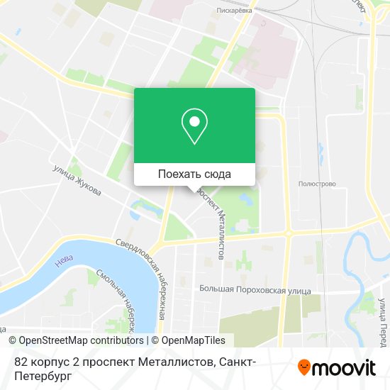 Карта 82 корпус 2 проспект Металлистов