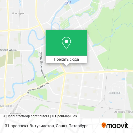 Карта 31 проспект Энтузиастов