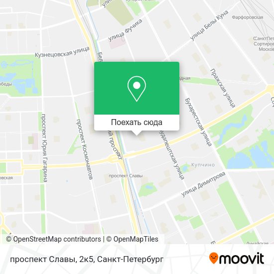 Карта проспект Славы, 2к5