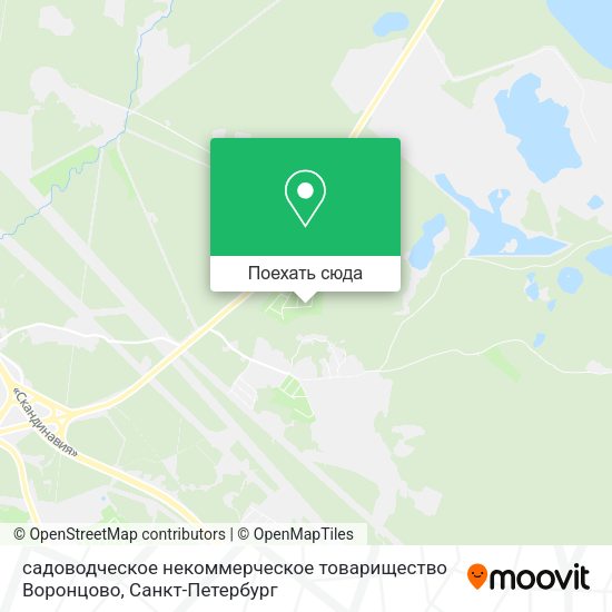 Карта садоводческое некоммерческое товарищество Воронцово