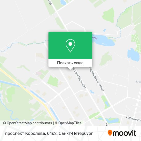 Карта проспект Королёва, 64к2