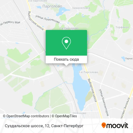 Карта Суздальское шоссе, 12