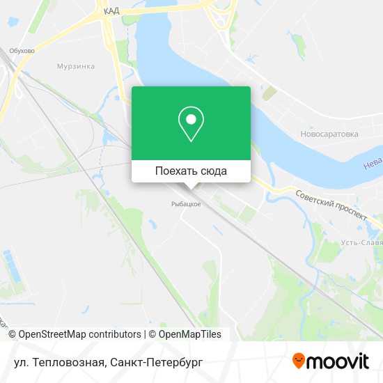 Карта ул. Тепловозная