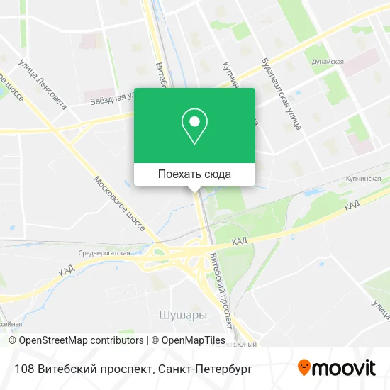 Карта 108 Витебский проспект