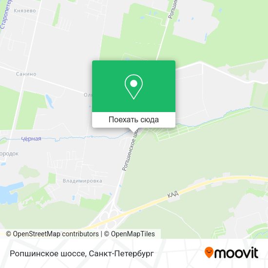 Карта Ропшинское шоссе