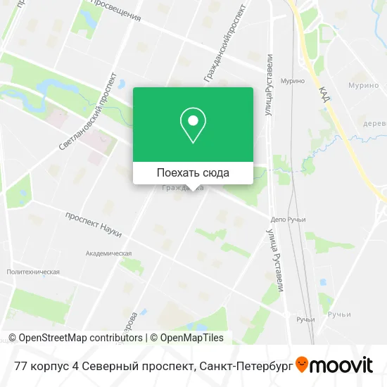 Карта 77 корпус 4 Северный проспект