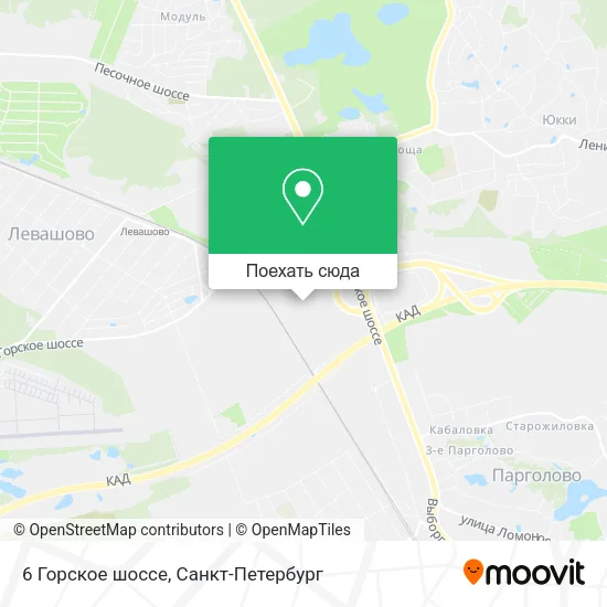 Карта 6 Горское шоссе