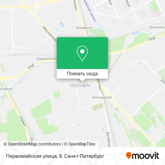 Карта Первомайская улица, 8
