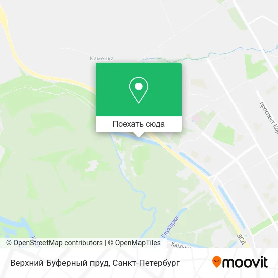 Карта Верхний Буферный пруд