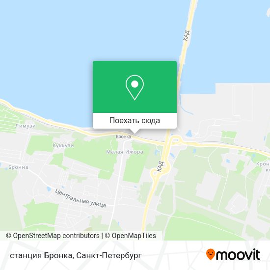 Карта станция Бронка