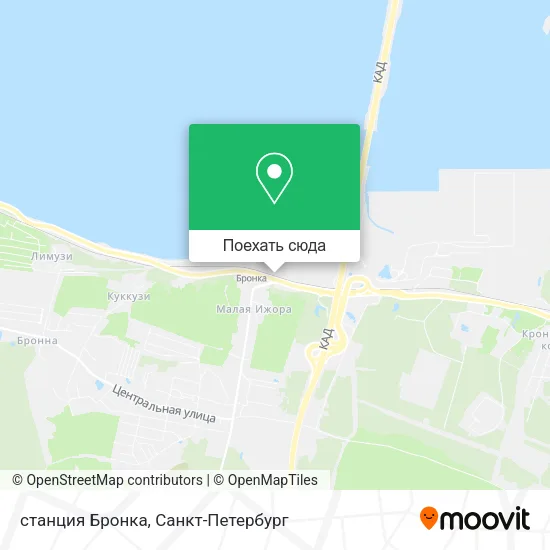 Карта станция Бронка