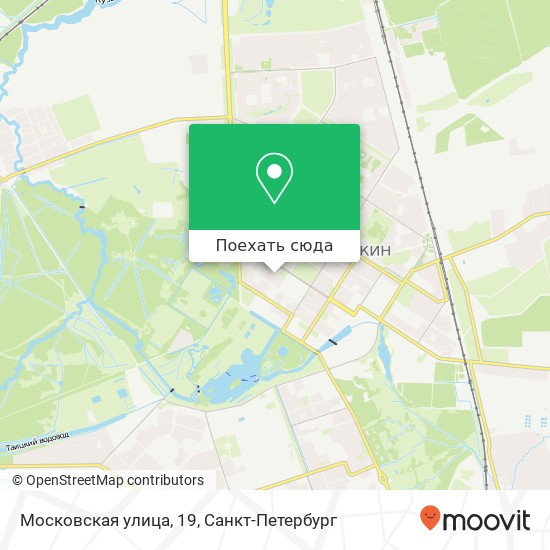 Карта Московская улица, 19
