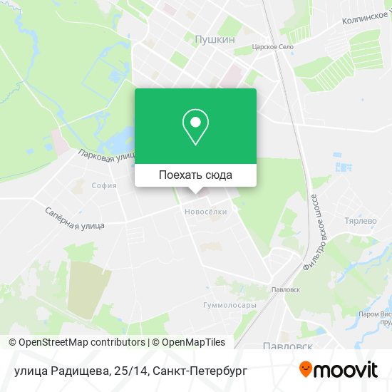 Карта улица Радищева, 25/14