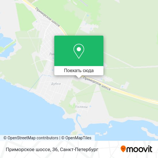 Карта Приморское шоссе, 36