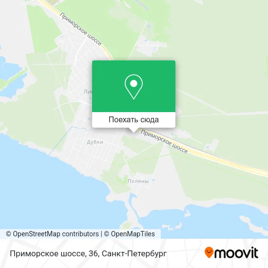 Карта Приморское шоссе, 36
