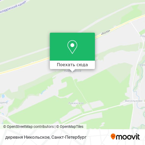 Карта деревня Никольское