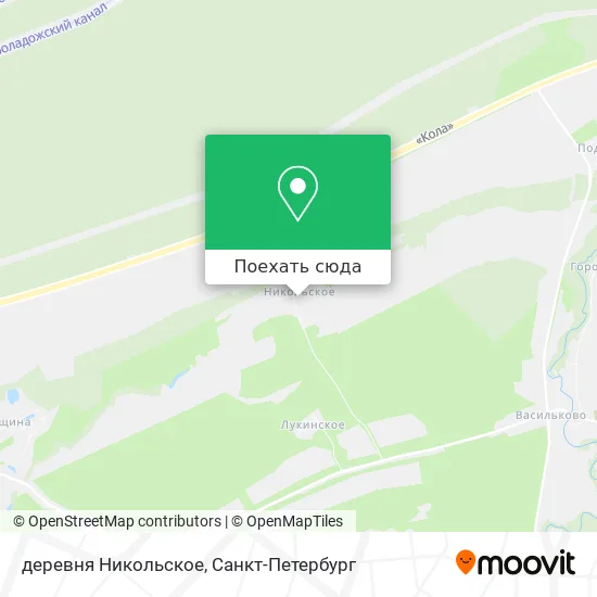Карта деревня Никольское