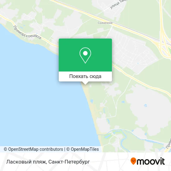 Карта Ласковый пляж
