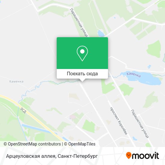 Карта Арцеуловская аллея