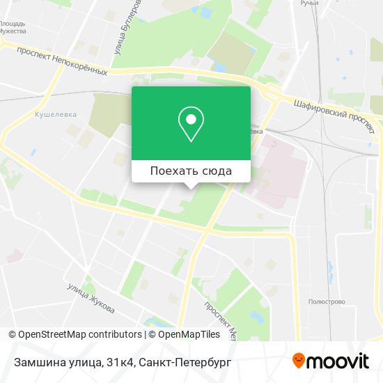 Карта Замшина улица, 31к4