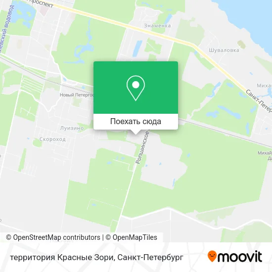 Карта территория Красные Зори