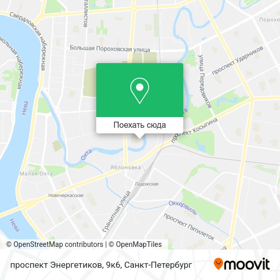 Карта проспект Энергетиков, 9к6