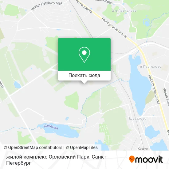 Карта жилой комплекс Орловский Парк