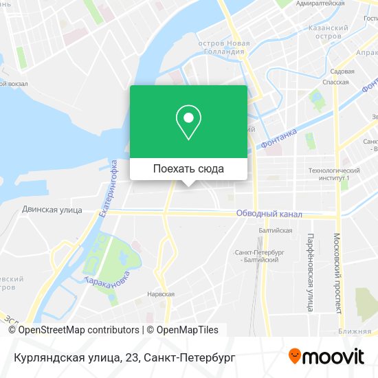 Карта Курляндская улица, 23