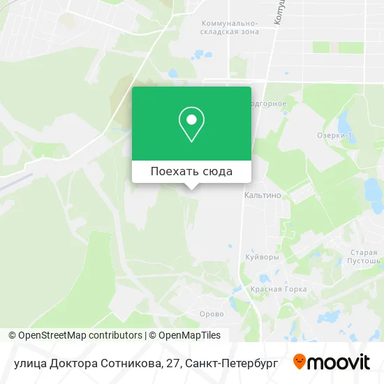 Карта улица Доктора Сотникова, 27