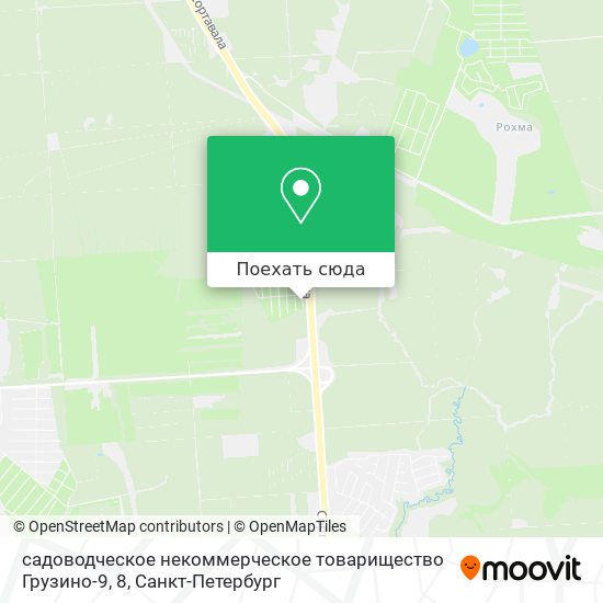 Карта садоводческое некоммерческое товарищество Грузино-9, 8